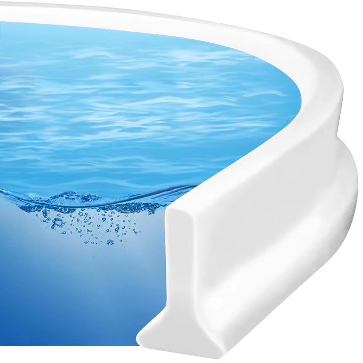 Flexible water barrier for showers