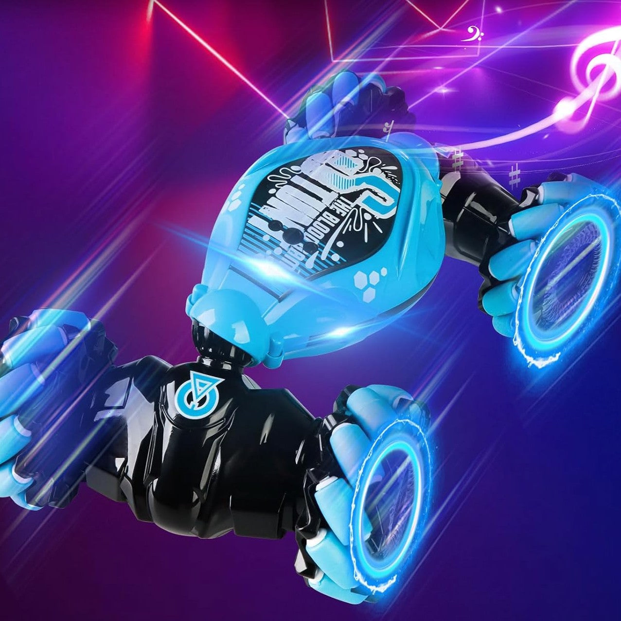 Gesture Control RC Buggy with 360° Tricks and LED Lights