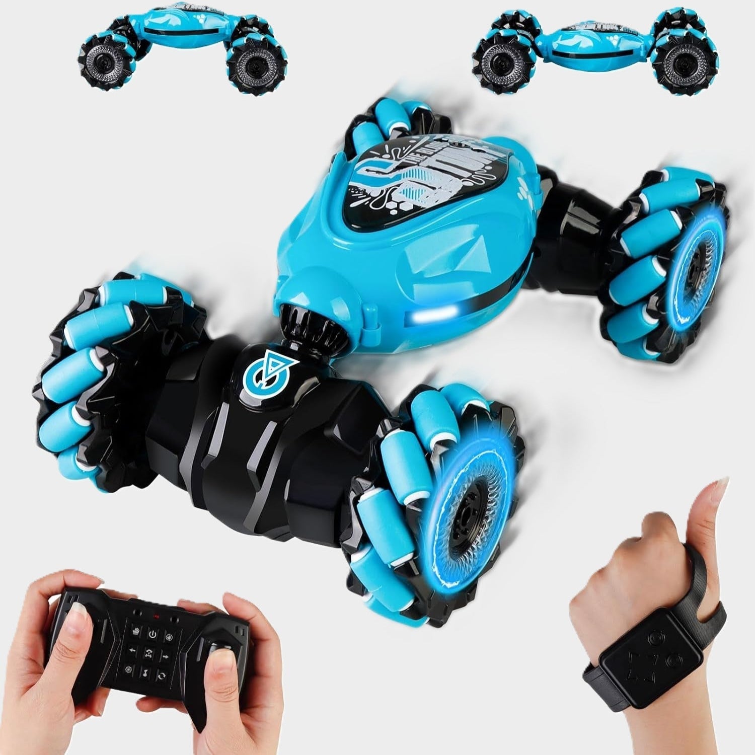 Gesture Control RC Buggy with 360° Tricks and LED Lights