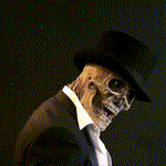 Realistic Skeleton Mask with Brain for Adults - Halloween Mask