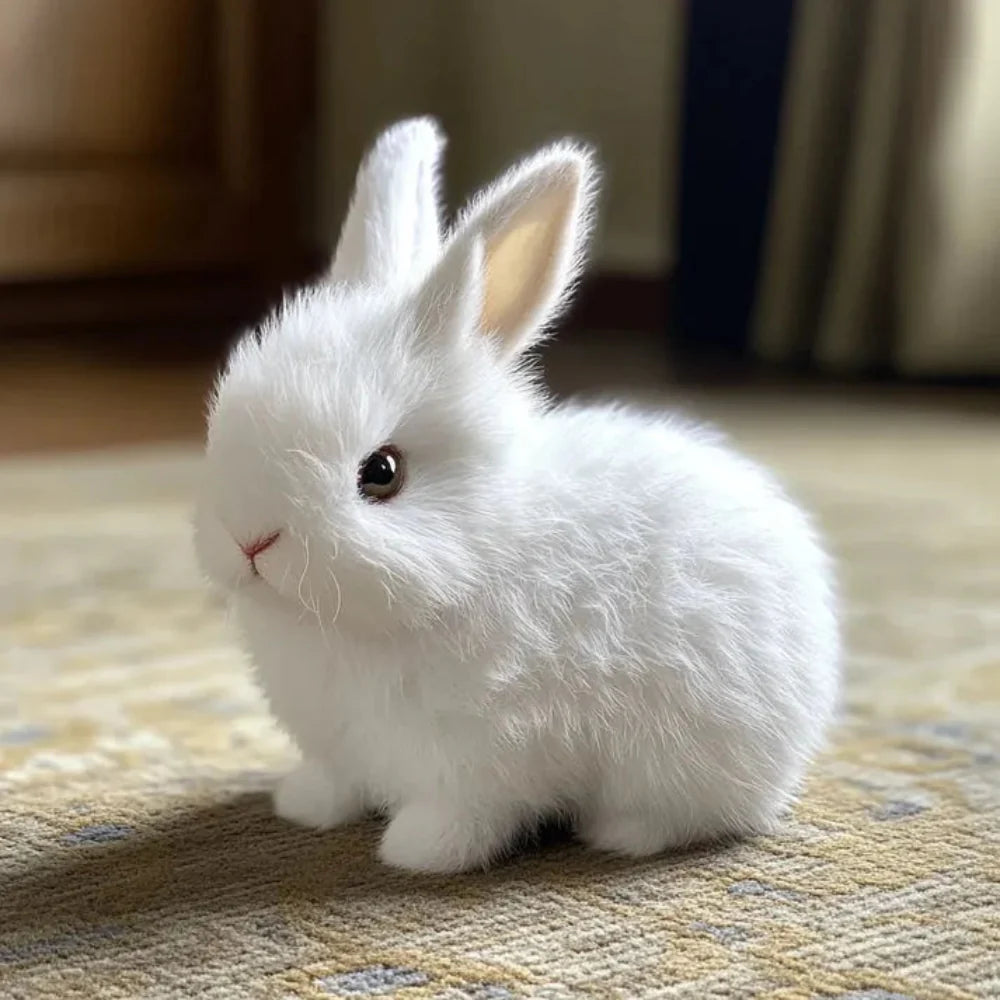 Lifelike Rabbit Plush Toy for Fun and Joy