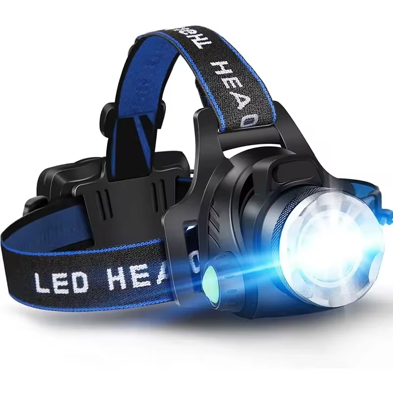 Wiederaufladbare LED-Stirnlampe – Langlebig, Wasserdicht und Leistungsstark