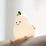 Rechargeable LED Bulb Night Light – Dimmable, 7-Color Soft Silicone Lamp for Kids' Room