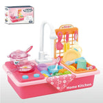 Play Kitchen with Faucet and Cooking Utensils – Interactive Toy