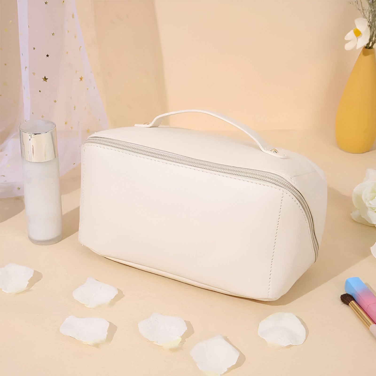 Elegante Kosmetiktasche mit großem Stauraum für Reisen
