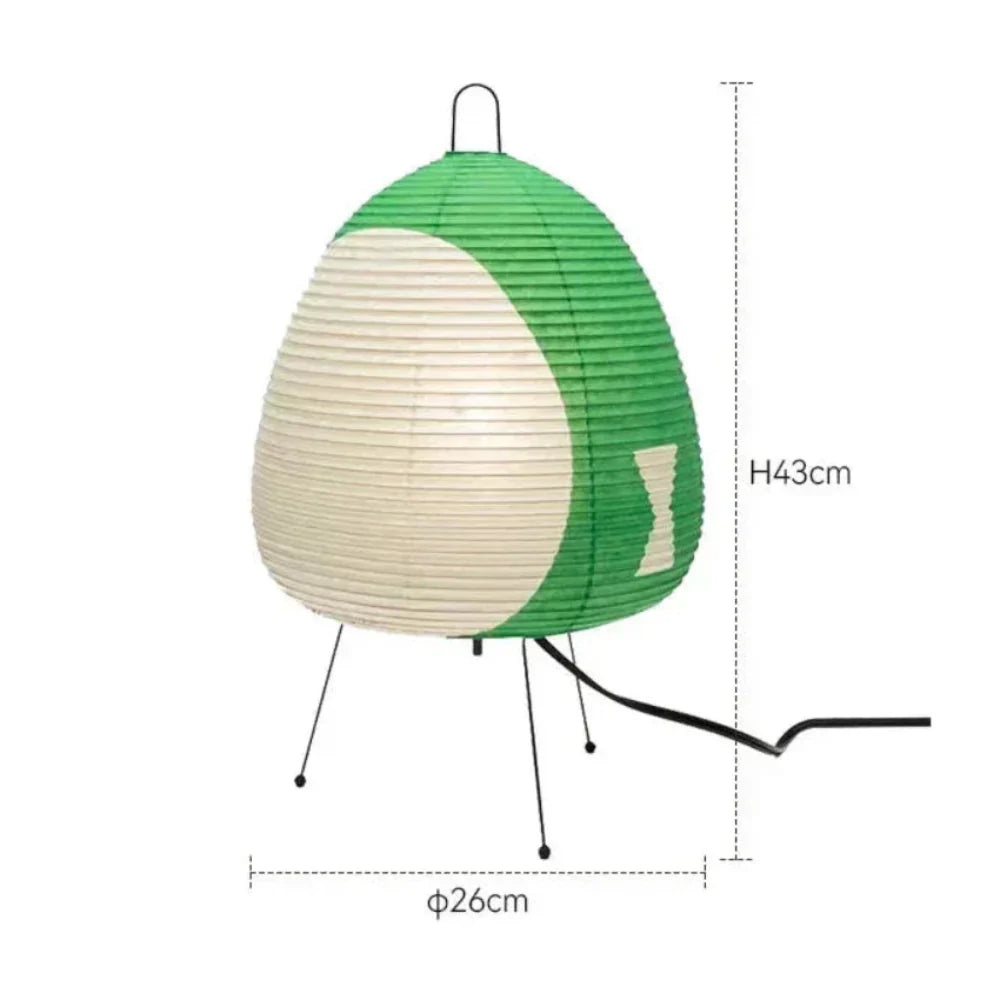 Elegante Reispapierlampe | Japanische Tischlampe für Gemütlichkeit