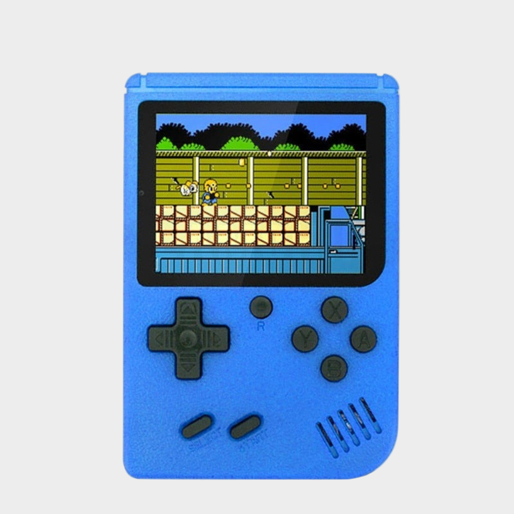 Kompakte Retro-Spielkonsole mit 400 Klassikern für unterwegs
