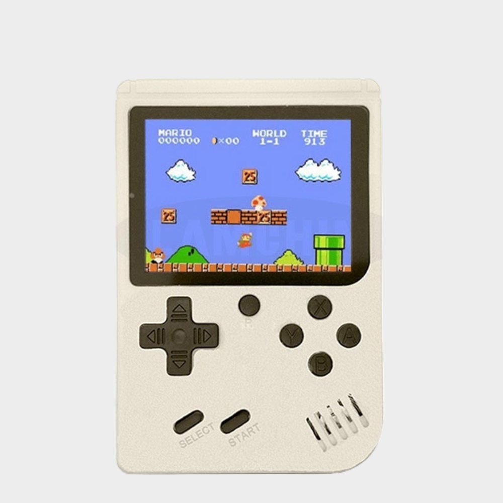 Kompakte Retro-Spielkonsole mit 400 Klassikern für unterwegs