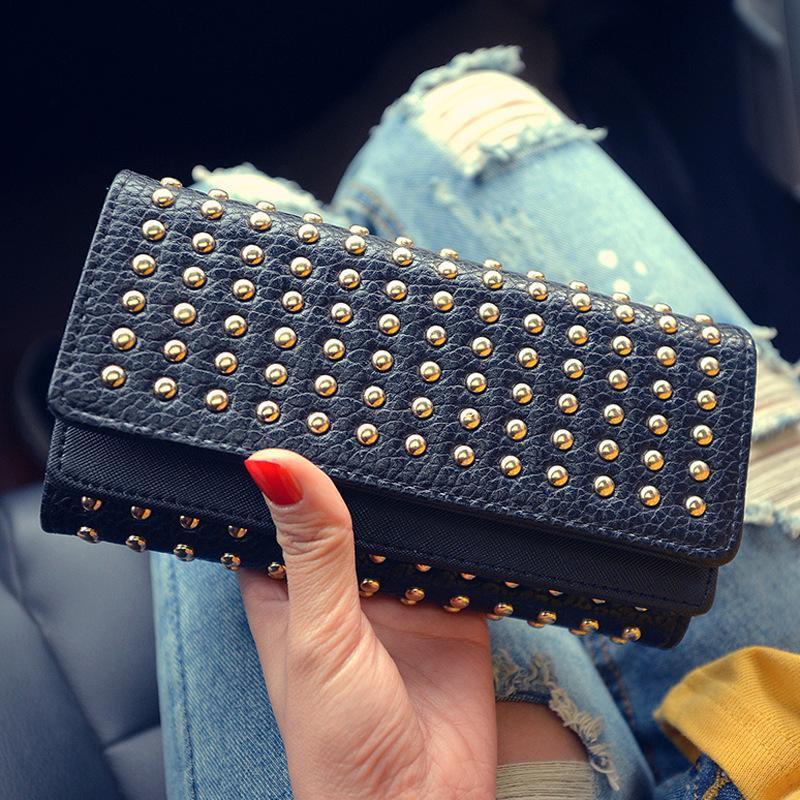 Elegante Lange Damenbrieftasche aus Kunstleder