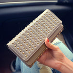 Elegante Damen-Ledertasche mit Nieten | LuxeVogue