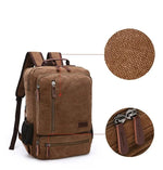 Stilvoller Canvas Rucksack für Laptops – Perfekt für Unterwegs
