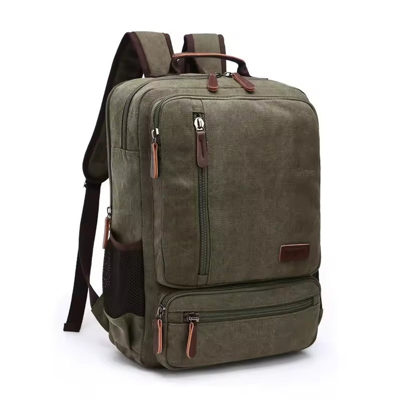 Stilvoller Canvas Rucksack für Laptops – Perfekt für Unterwegs
