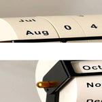 Eleganter Rotierender Holzkalender – Zeitloser Schreibtischkalender