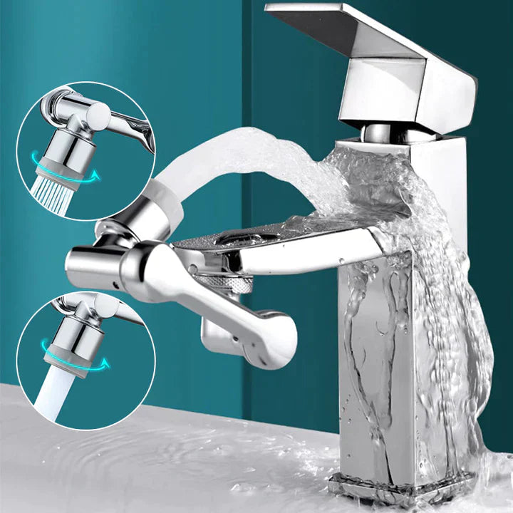 FlexiJet Wasserhahn-Aufsatz | 1080° Drehung für müheloses Reinigen