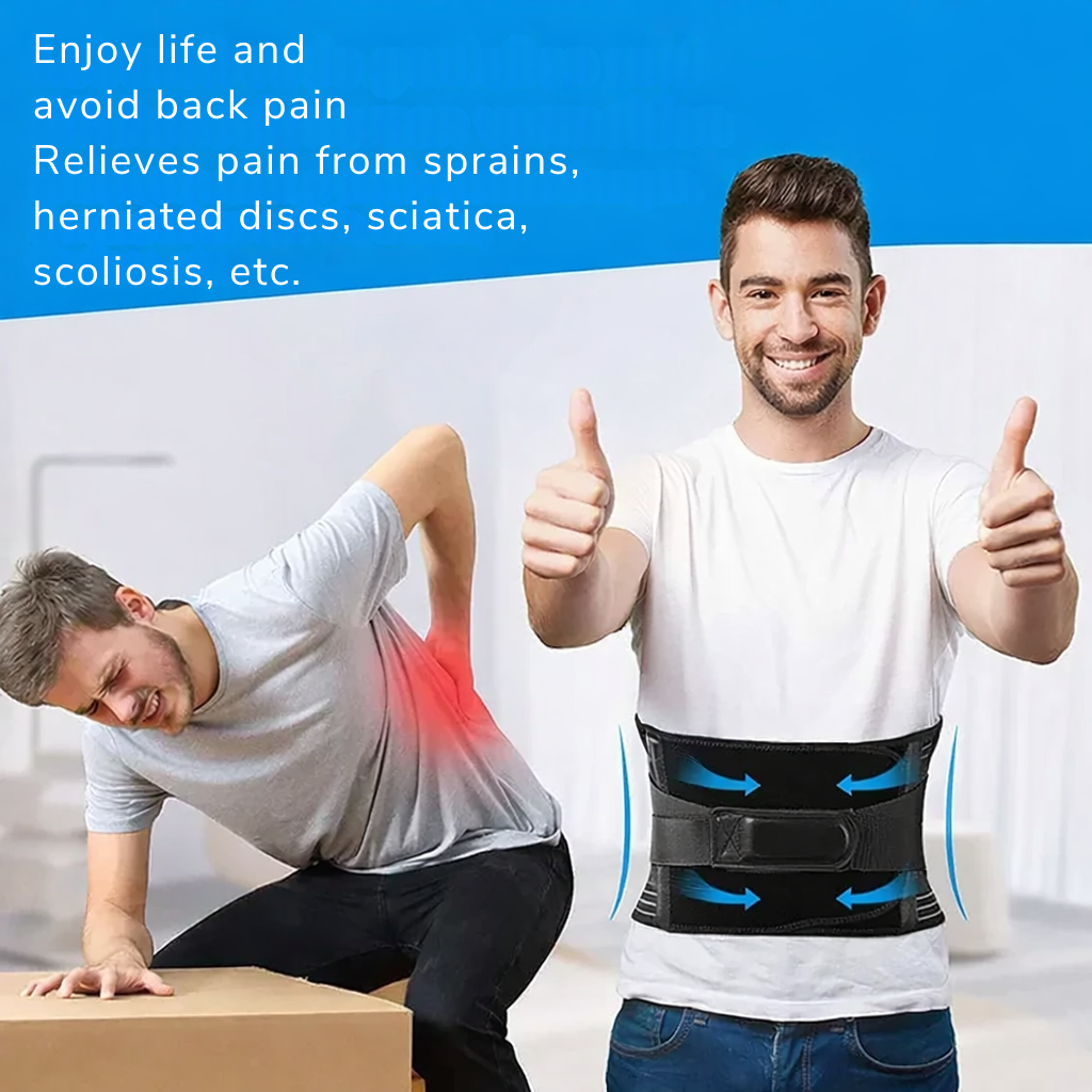 Back Support | Lumbar Belt | 360° Stabilization | FlexiSupport