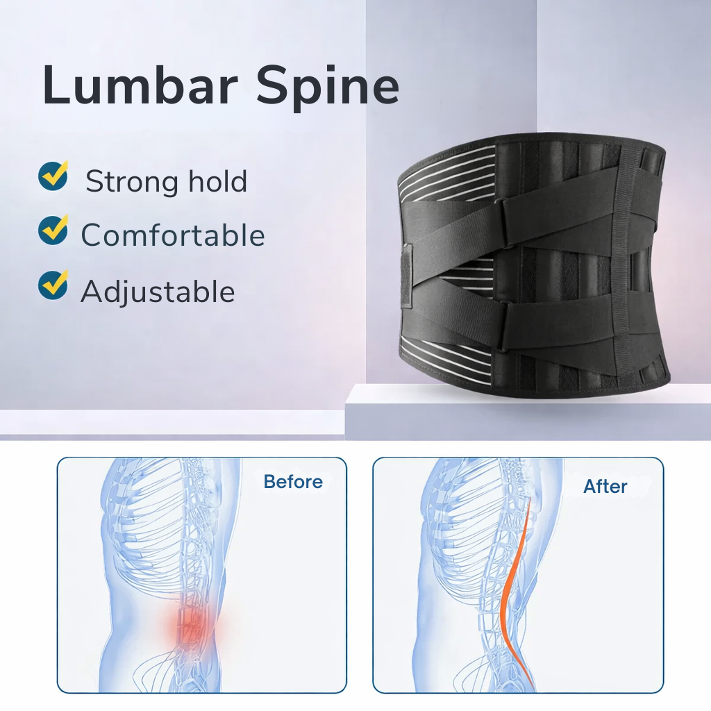 Back Support | Lumbar Belt | 360° Stabilization | FlexiSupport