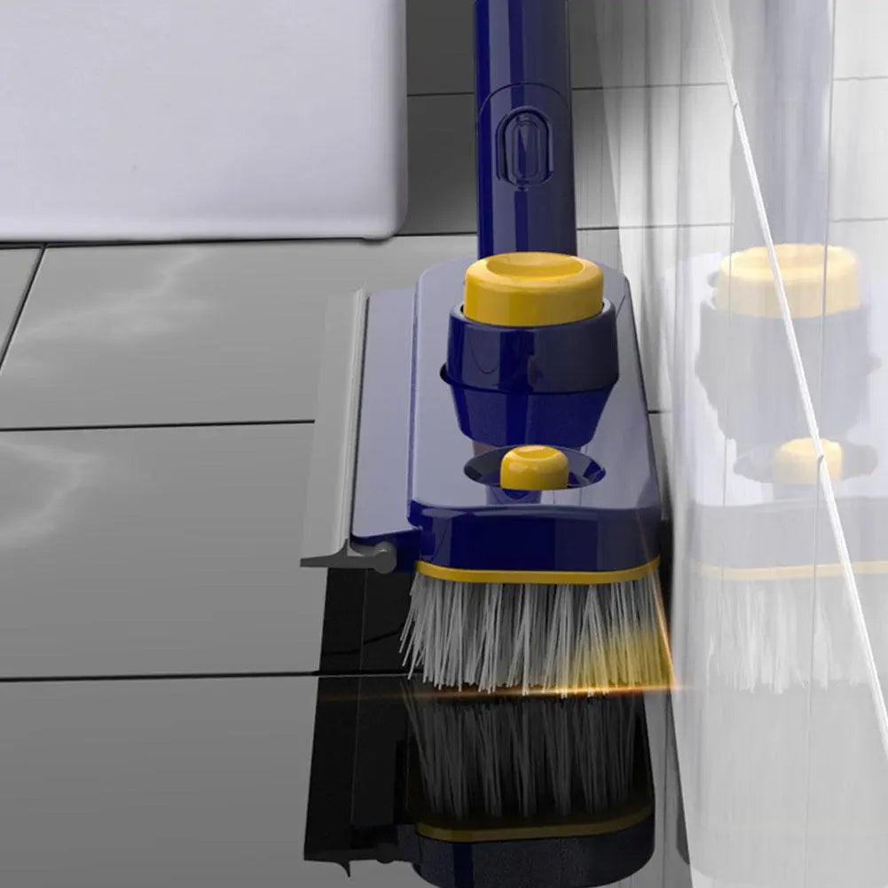 2-in-1 V-Shaped Floor Cleaning Brush with Long Handle
