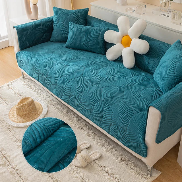 Elegant Sofa Protector Cover – Soft Jacquard Fabric for Stylish Living Rooms