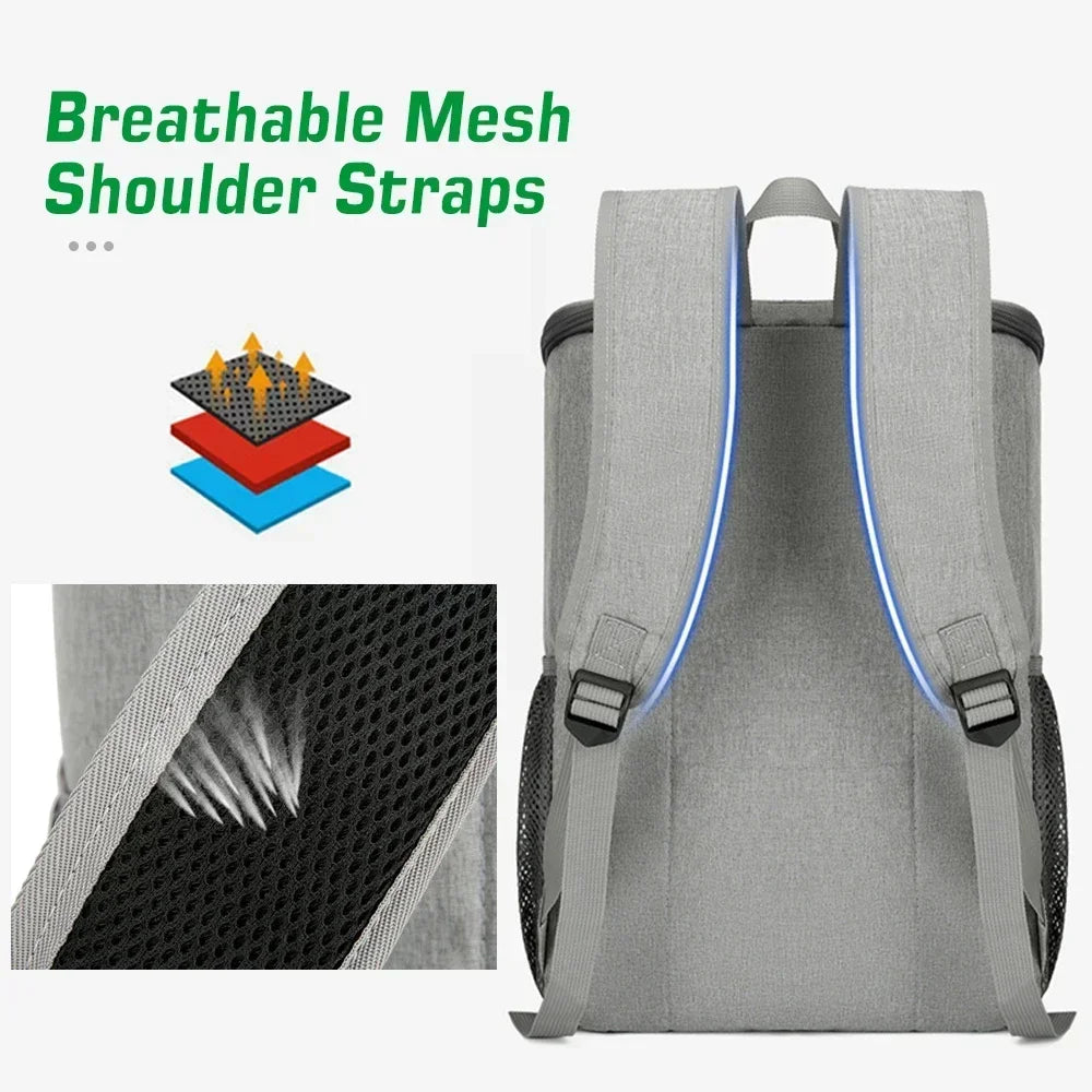 FrischPack | 30L Kühlrucksack | Isoliert & Auslaufsicher | Großzügig & Bequem