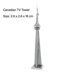 Creative 3D Metal Puzzle Set: Build and Discover Wonders of the World