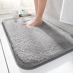Plush Bathroom Mat for Ultimate Comfort – Non-slip and Suction Cup Secure