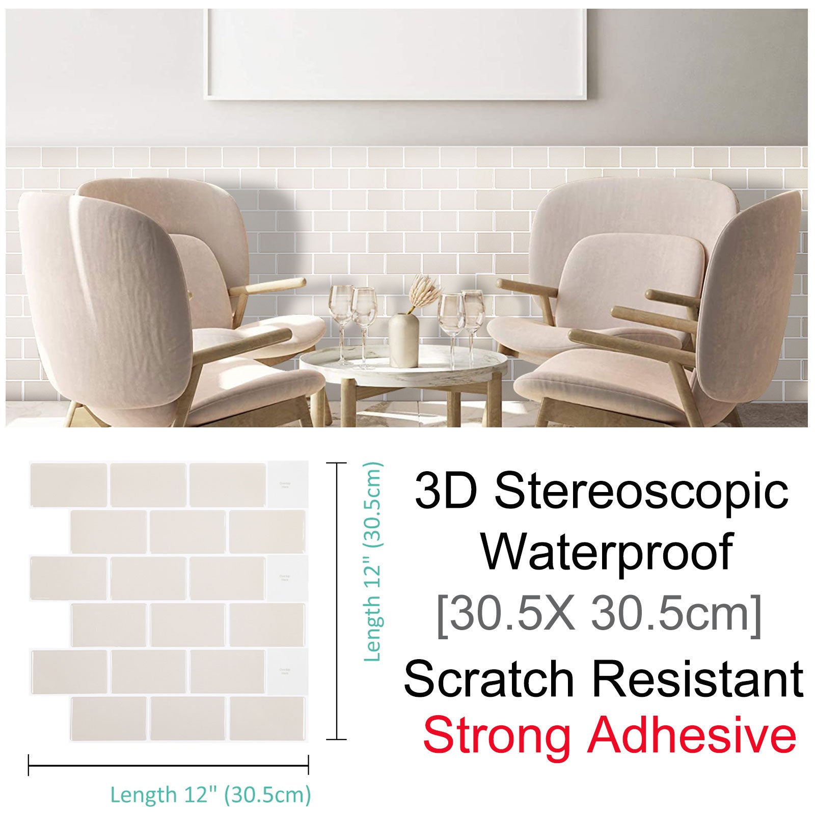 3D Self-Adhesive Hexagonal Wall Decor Panels | HexaStyle