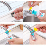 Universal Faucet Attachments with 360° Rotation and Water-Saving Function