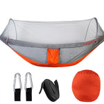 Outdoor Hammock with Mosquito Net and Quick Release – 200 kg Load Capacity