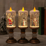 Christmas Water Candle with Crystal Echo