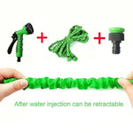 Flexible Garden Hose with 7-Function Spray Gun – Extends Up to Three Times Its Length