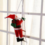 Hanging Christmas Decoration - Climbing Santa Claus Figure for Window