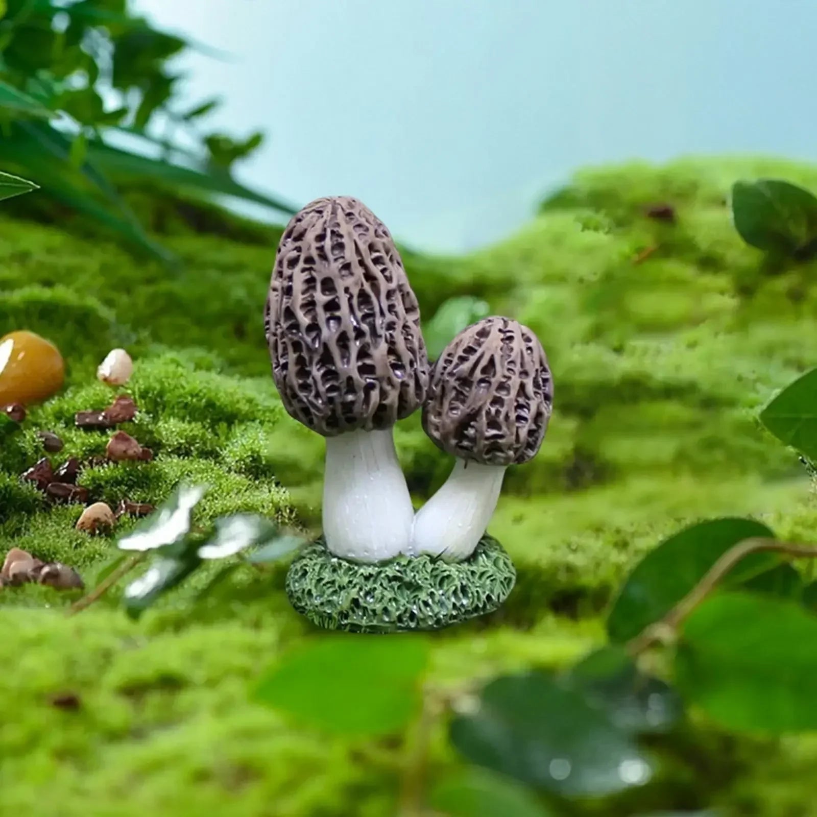 Zauberhafte Mini-Pilzfigur aus Harz für Garten & Dekoration