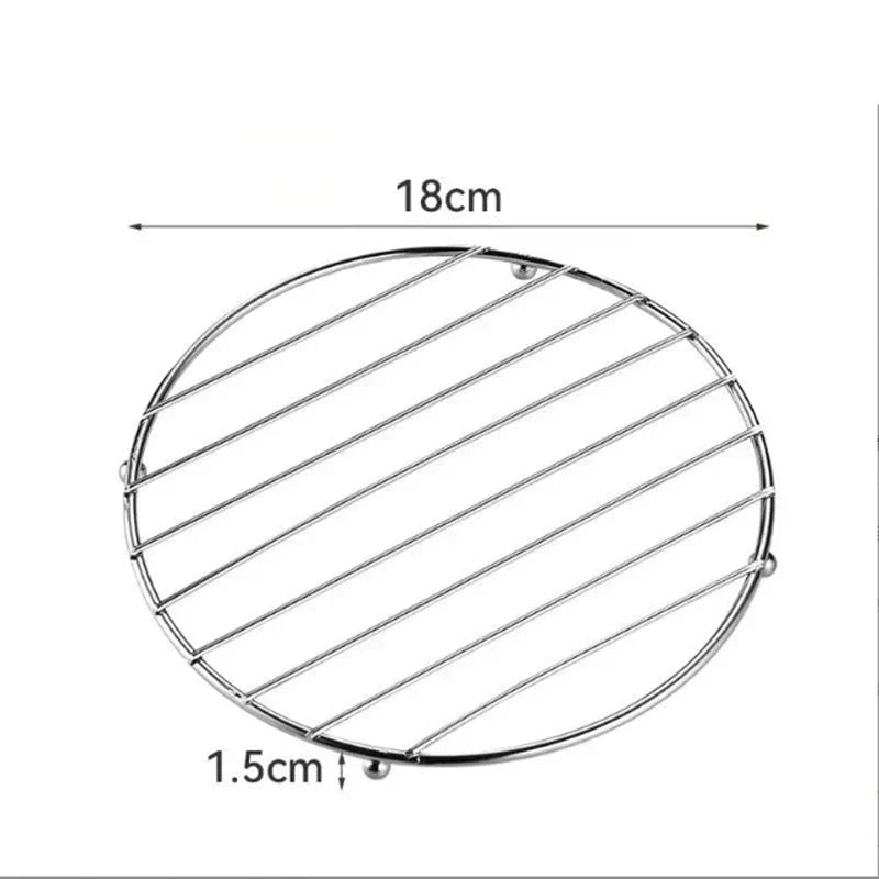 Elegant stainless steel coaster for optimal heat protection