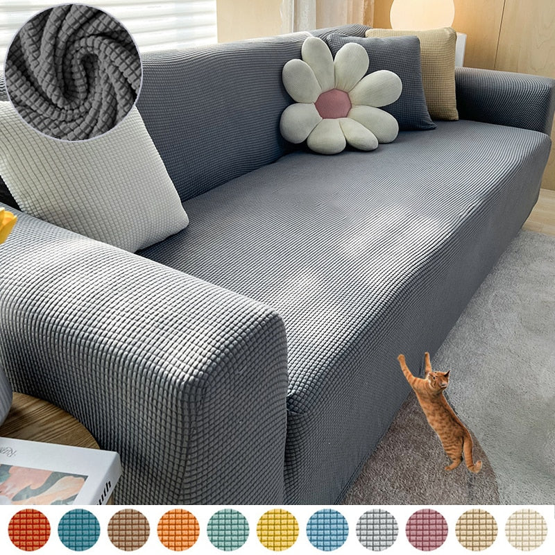 FlexiCover Elastic Sofa Covers – Protective Cover for Corner and Standard Sofas