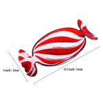Glass snack plate in candy shape