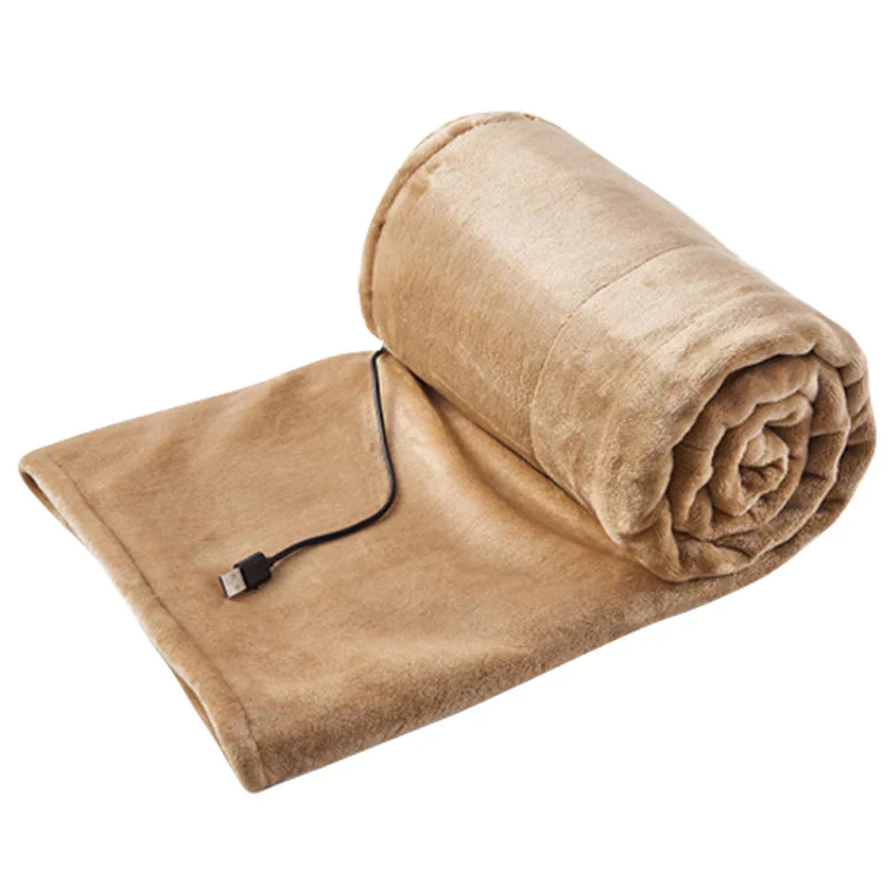 Electric USB Heated Blanket 99x79 cm – Cozy Blanket with 3 Heat Settings, Ideal for Home, Office, and On the Go for Added Comfort