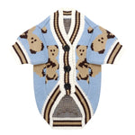Striped Knitted Dog Sweater – Warm Cardigan