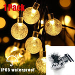 Solarbetriebene Außen-LED-Lichterkette mit 100 Lichtern