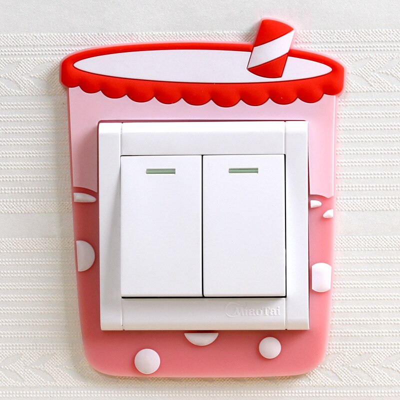 3D Luminous Cartoon Animal Light Switch Cover