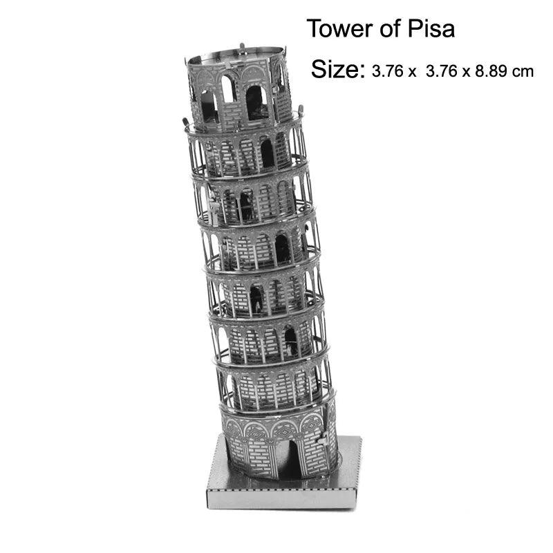 Creative 3D Metal Puzzle Set: Build and Discover Wonders of the World