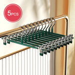 Stylischer Edelstahl Kleiderbügel mit flexiblen Clips