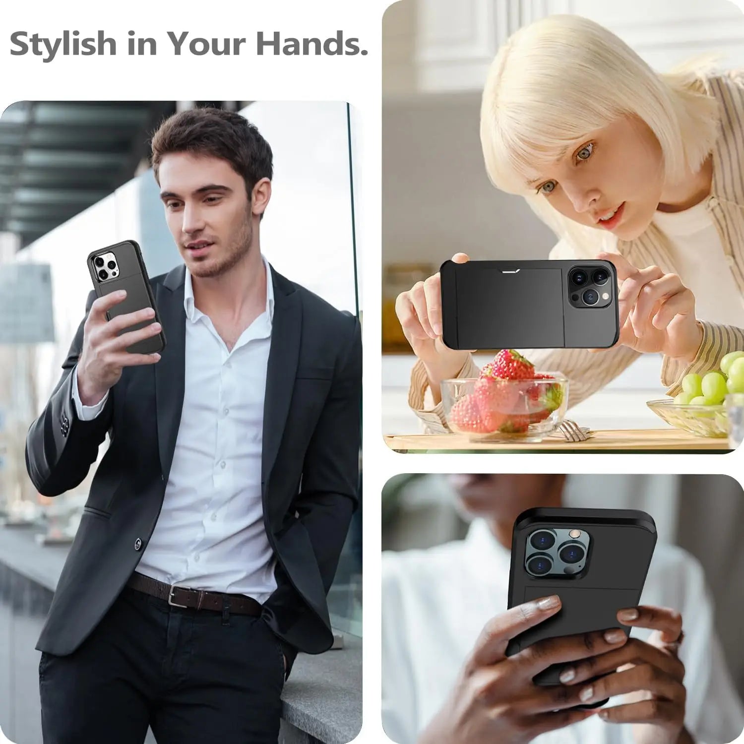 SicherStyl iPhone Case with Card Holder – Slim Design