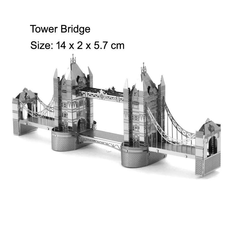Creative 3D Metal Puzzle Set: Build and Discover Wonders of the World