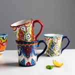 Becher mit Bohemian Blumenmuster