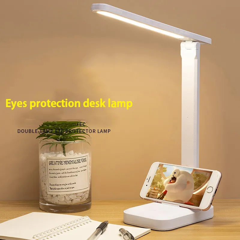Faltbare LED-Tischlampe mit Touchsteuerung und Akku
