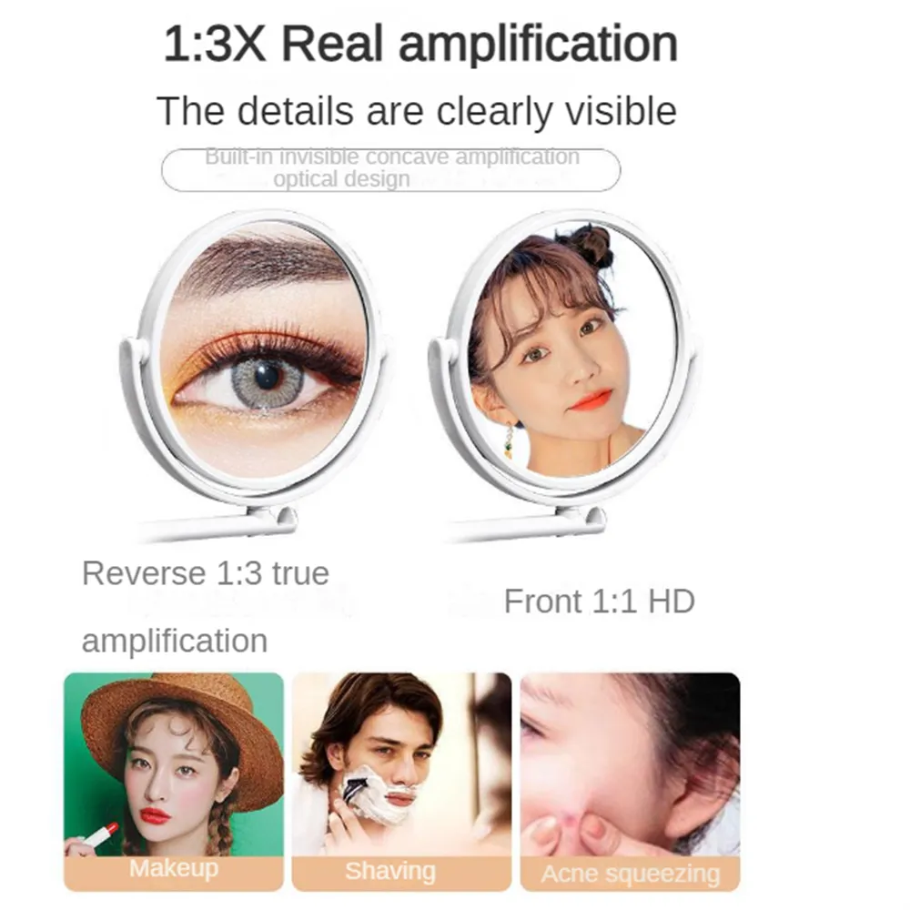 Wall-Mounted Mirror with 3x Magnification – Elegance from Every Angle