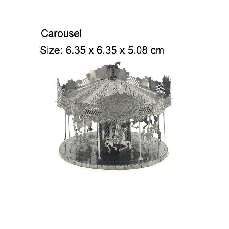 Creative 3D Metal Puzzle Set: Build and Discover Wonders of the World