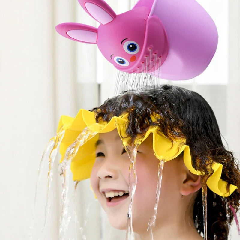 Kids' Shampoo Rinser – Washing Cup for Children with Bunny Motif