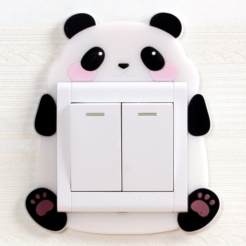 3D Luminous Cartoon Animal Light Switch Cover