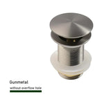 Pop-Up Drain Stopper – Brass | 11 Colors | With or Without Overflow